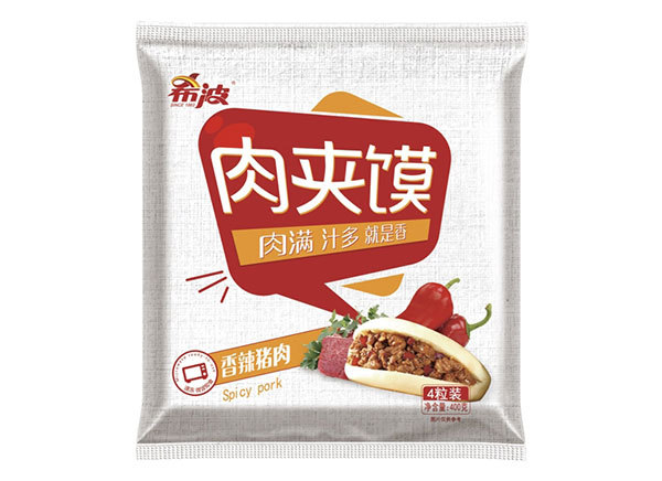 四粒裝袋香辣豬肉肉夾馍